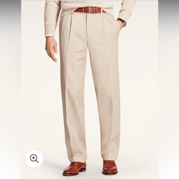 Brooks Brothers | Elliott Chino‎ Pants | Dark Khaki | Men's Size 36x32 - Picture 7 of 9